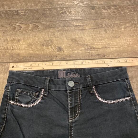 KUT FROM THE KLOTH Embellished Sequin Black Skinny Jeans 6 - Picture 5 of 8